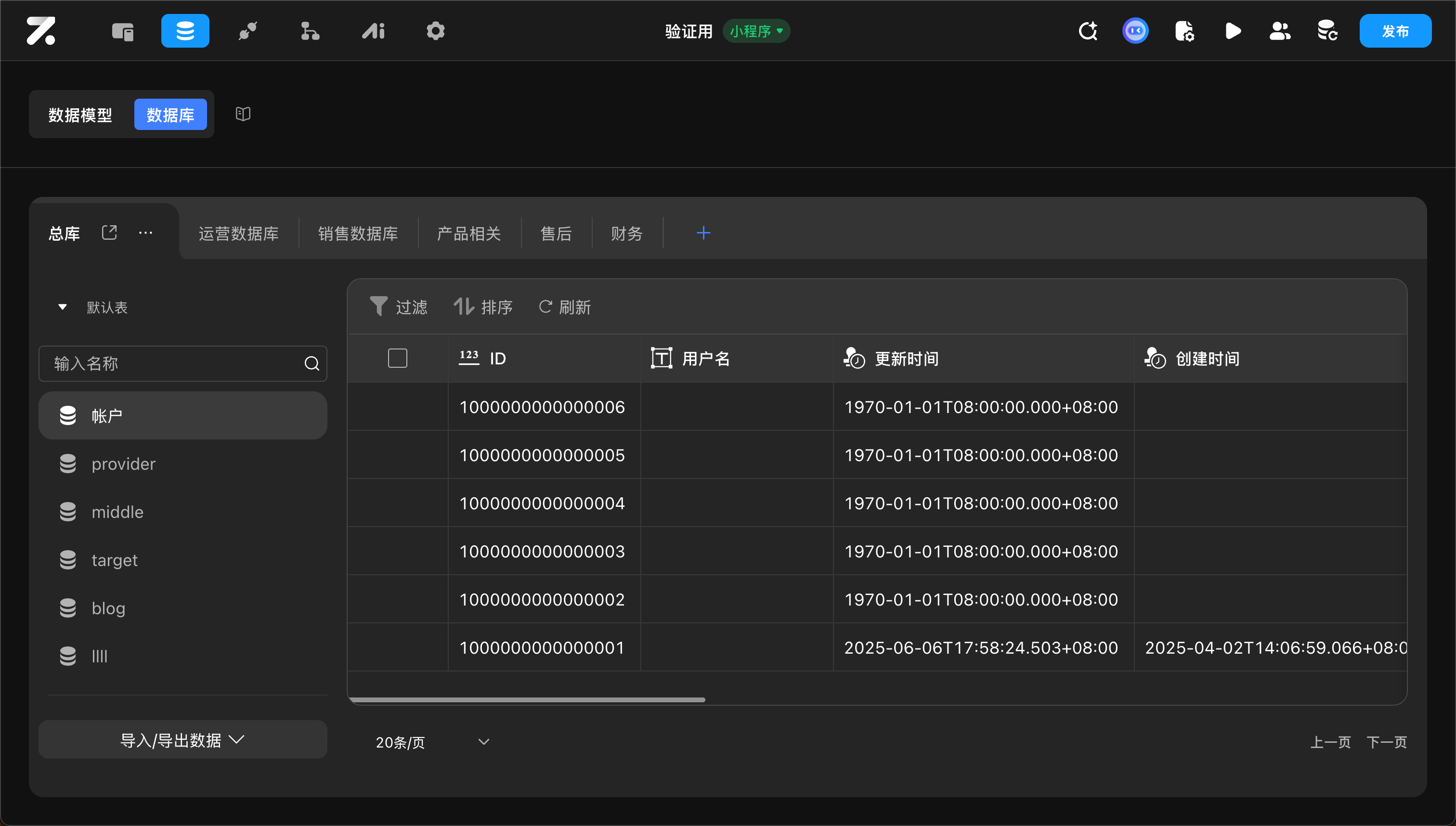 自定义数据库权限