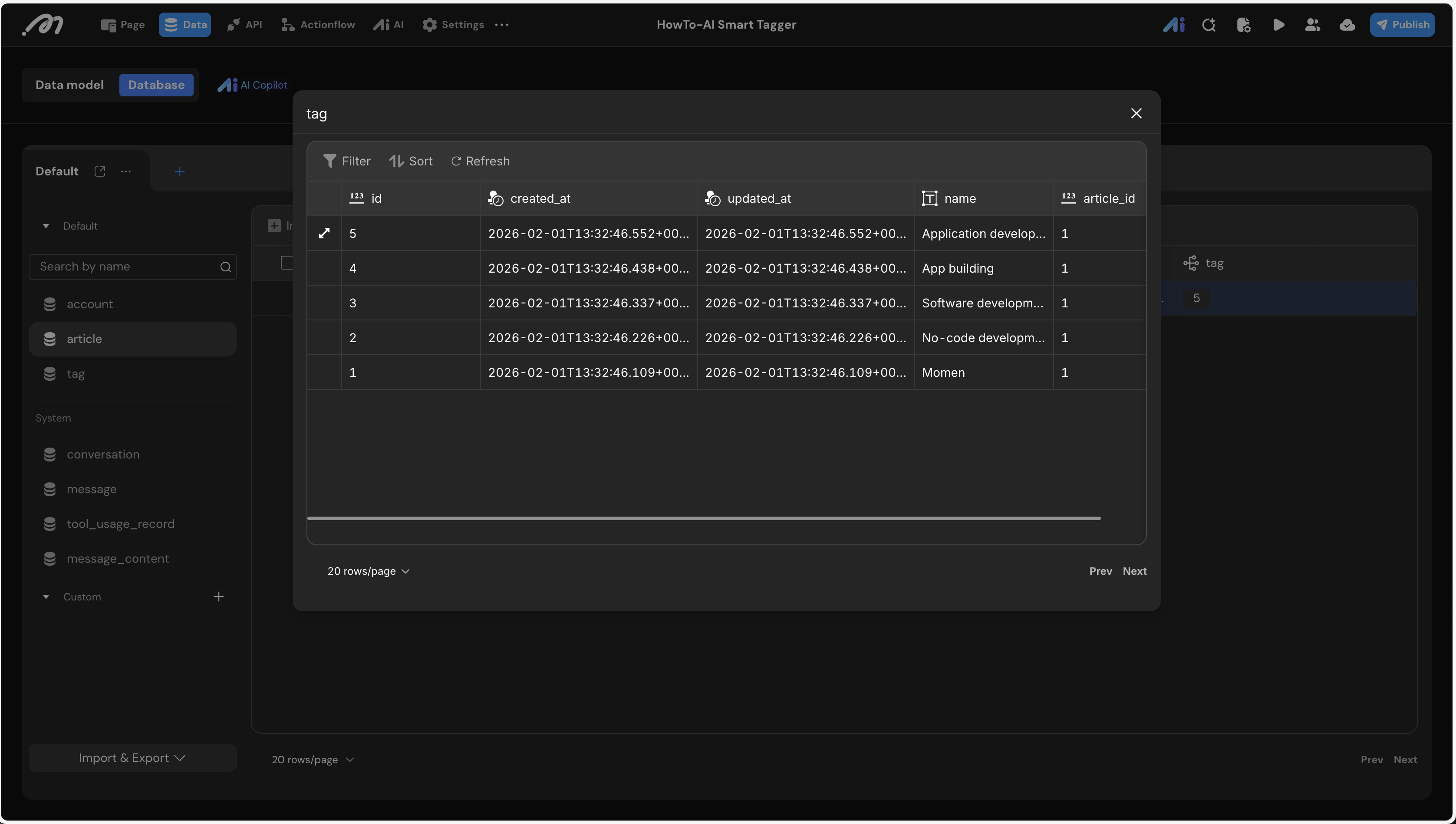 How to Build an AI Smart Tagger? | Momen Docs